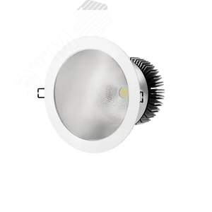 Светильник светодиодный ДВО-30Вт Largo LED Coolwhite 6000K c ПРА круглый белый матовое стекло (60170) - Vivo Luce!