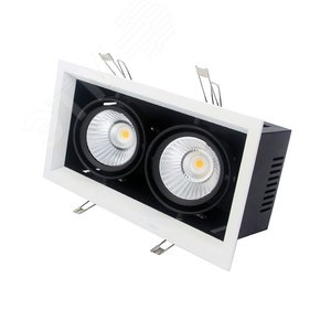 Светильник светодиодный трековый ALGOL 2 LED 2x30W 4000K 36 deg. silver (85007) - Vivoluce
