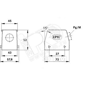 Корпус промышленного соединителя EPIC H-B 10 TS 16 ZW (10042000) - LAPP