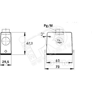 Корпус промышленного соединителя H-A 10 TGH 16 - LAPP