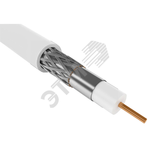Каб. коаксиал. RG59 CCS 75Ом FPE PVC бел. (100м) GENERICA | CC1-R5F1-111-100-G | IEK - IEK (ИЭК)