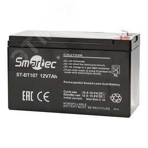 Аккумулятор 12 В, 7 Ач - Smartec