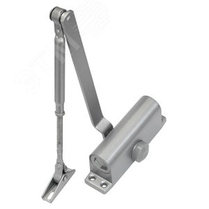Доводчик двери c тягой EN 2, 30 - 45 кг, 850 мм, двухскоростной, SL - алюм - Smartec