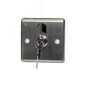 Переключатель с ключом Keyswitch, врезной, 2 группы контактов, низкий уровень секретности (ST-ES110) - Smartec