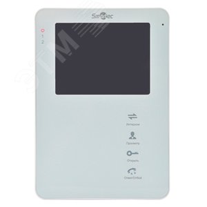 Монитор домофона с диагональю 4'', с памятью, белый - Smartec