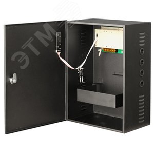 Блок питания 12 VDC/ 10 A, 220 VAC, корпус 285х395х165 мм (место для 2-х аккумуляторов 17 Ач) - Smartec