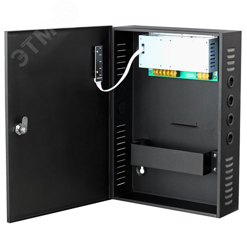 Источник вторичного электропитания 12 VDC/ 10 A, 220 VAC, корпус 285х395х90 мм (место для 1-го аккумулятора 17 Ач) - Smartec