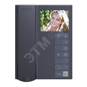 Монитор домофона VIZIT-M442MG2 цветного изображения (PAL, 3,5). Энергонезависимая видеопамять (ч/б 250 кадров). Возможность подключения к монитору двух БВД, кнопки Звонок и дополнительного УКП. Возможность подключения к монитору трёх БВД, кнопки