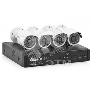 Комплект видеонаблюдения 8-кан. DVR + 4 уличные камеры + Falcon eye FE-0108D-KIT дача PRO 8.4 - Falcon Eye