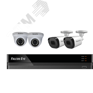 Комплект видеонаблюдения FE-104MHD KIT Офис SMART (FE-104MHD KIT Офис SMART) - Falcon Eye