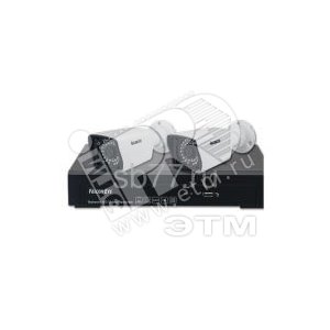 Комплект 2 IP Видеокамера 13Мп разрешение 960P f=3.6ИК 20-30м(2шт) + 4 (NR-2104 KIT (4.2)) - Falcon Eye