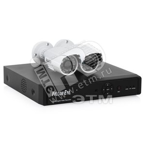 Комплект видеонаблюдения 4 канальный +2 камеры 1/3 CMOS PC3090 (FE - 104D KIT Light) - Falcon Eye
