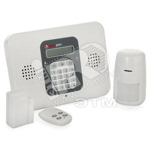 Комплект GSM/PSTN сигнализация FE Commpact KIT DIY: контрольная панель/ беспроводной магнитоконтакт EL-2601/ беспроводной ИК датчик EL-2645PI/ брелок (Комплект FE Commpact DIY) - Falcon Eye