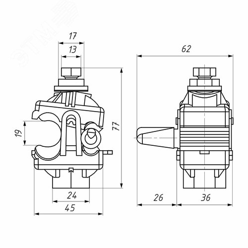 RPN 150 зажим ответвительный 2