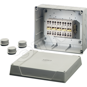 Коробка клеммная 210х260х116 IP55/IP65 серая KC 9355 Hensel - HENSEL