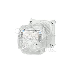Коробка клеммная 93х93х62 мембраны 5-пол. 0.75-4 кв.мм серая РР IP66 - HENSEL