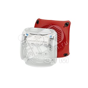 Коробка клеммная 104х104х70 IP66 серая/красная мембраны DK 0404 R Hensel - HENSEL