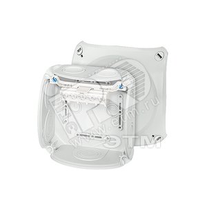 Коробка клеммная DK 0604 GZ 130х130х77 мембраны пятиполюсные 1.5-6 кв.мм серая РР IP66 (DK 0604 GZ) - Hensel