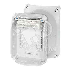 Коробка клеммная DK 1006 GZ 180х130х77 мембраны 5-пол. 2.5-10 кв.мм серая РР IP66 (DK 1006 GZ) - Hensel