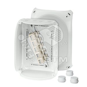 Коробка клеммная DK 1610 GZ 210х155х92 5-пол. 2.5-16 кв.мм серая РС IP55/IP66 (DK 1610 GZ) - Hensel