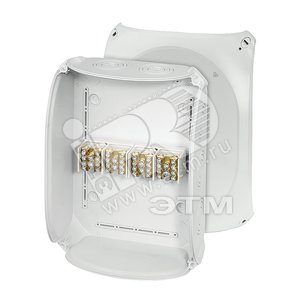 Коробка клеммная магистральная 4-пол. 6-35 кв.мм 295х225х122 PC IP66 серая (DK 3534 S) - Hensel