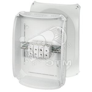 Коробка клеммная DK 5054 G 355х255х122 четырехполюсная 16-50 кв.мм PC IP66 серая (DK 5054 G) - Hensel