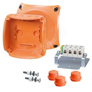 Коробка клеммная 130х130х77 IP65/66 огнестойкая Е30-Е90, PH120 Hensel - HENSEL