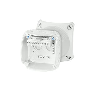 Коробка клеммная 5 положений до 6мм2 104х104х70 IP66/67 серая стойкая к УФ - HENSEL