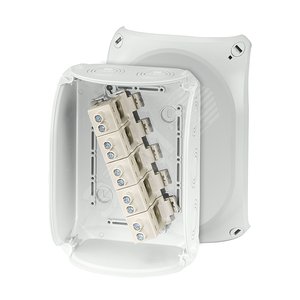 Коробка клеммная 5 положений до 35мм2 155х210х92 IP66/67 серая стойкая к УФ (KF 1616 G) - Hensel