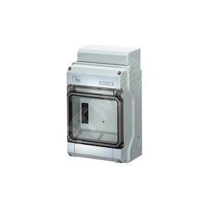 Щит распределительный навесной ЩРн-П-6 IP65 пластиковый с клеммой PE-N выбиваемые отверстия прозрачная дверь 6 модулей (KV PC 9106)