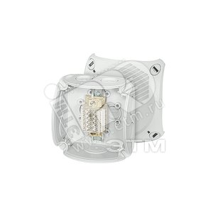 Коробка клеммная 93х93х62 IP66 серая мембраны 5х0.5-2.5мм RK 0205 T Hensel - HENSEL
