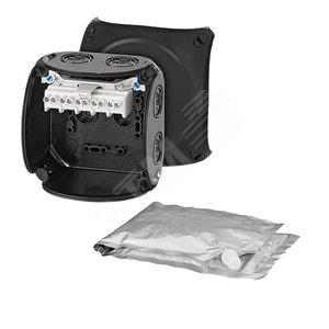 Коробка клемм с заливным компаундом IP68 черная WP 0404 B Hensel - HENSEL
