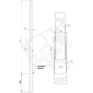 Опора ОСп-0,7-9,0-11,0-01-ц