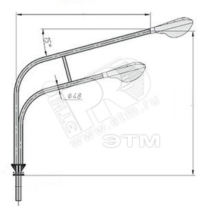 Кронштейн К2К-1,5-2,0-К165/108-0,048-0-ц