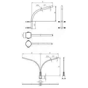 Кронштейн К1П-2.0-2.0-0.150 г.ц. (В00004290)