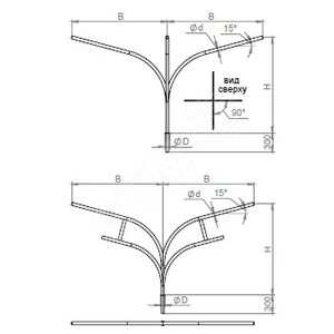 Кронштейн К4К-0,7-1,0-К110/48-0,048-90-ц