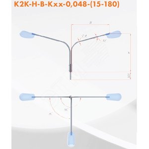 Кронштейн К2К-1,0-1,5-К165/108-0,048-15-180-ц