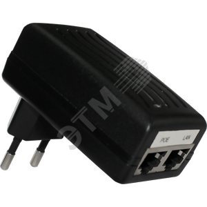 Инжектор  48В 0.32А PoE IEEE 802.3 af/at IEEE 802.3/802.3u (2039) - Бастион