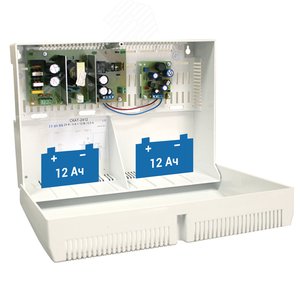 Источник бесперебойного питания СКАТ-2412 24х2.5А или 12х0.5А под 2 АКБ 12 А/ч (110) 2
