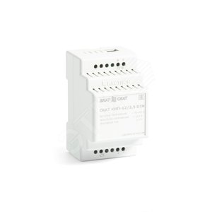Источник питания СКАТ КИП-12/2,5 DIN  12В+/-10% 2,5А, Uвх=90-265VAC/110-370VDC - Бастион