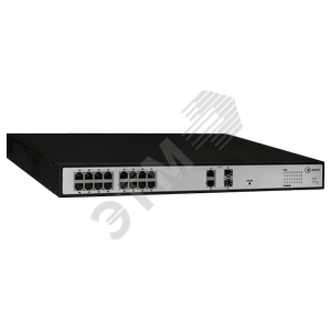 Коммутатор  SKAT PoE 260Вт Порты:16-РоЕ, 2-Uplink, 2-SFP (2034) - Бастион