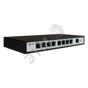 Коммутатор  SKAT PoE 120Вт Порты: 8-Ethernet, 1-Uplink (2031) - Бастион