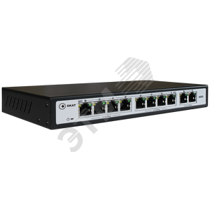 Коммутатор  SKAT PoE 120Вт Порты: 8-Ethernet, 2-Uplink (2032) - Бастион