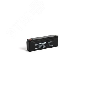 Аккумулятор SKAT SB 12022 свинцово-кислотный тип AGM 12V 2,2Ач Iзар.0,66 А, ножевые клеммы (2539) - Бастион