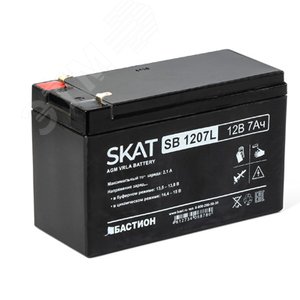 Аккумулятор SKAT SB 12В 7Ач (SKAT SB 1207L) - Бастион