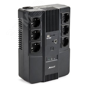 Источник бесперебойного питания Line-interactive SKAT-UPS 800 ВА/480 Вт 3 мин Tower 6хCEE 7/4 - Бастион