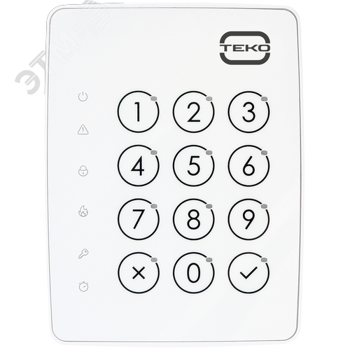 Клавиатура ТМ сенсорная Астра-КТМ-С (белая) (ТК510W) - Теко
