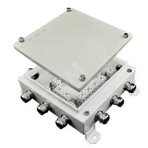 Коробка монтажная огнестойкая КМ-О(32к)-IP66-2020, 200х200х60 мм, 12 вводов (КМ-О(32к)-IP66-200*200 12в)