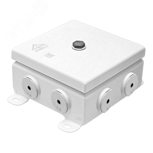 Коробка монтажная КМ IP66(Р)-1212, корпус из оцинкованной стали, количество резиновых вводов 8(8-13мм) - Гефест-СПб