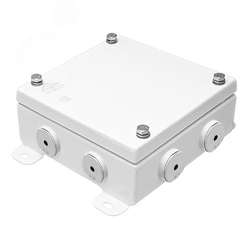 Коробка монтажная КМ IP66(Р)-1515, корпус из оцинкованной стали, количество резиновых вводов 8(8-13мм) (КМ-IP66(Р)-1515 8вв(8-13) резин) - Гефест